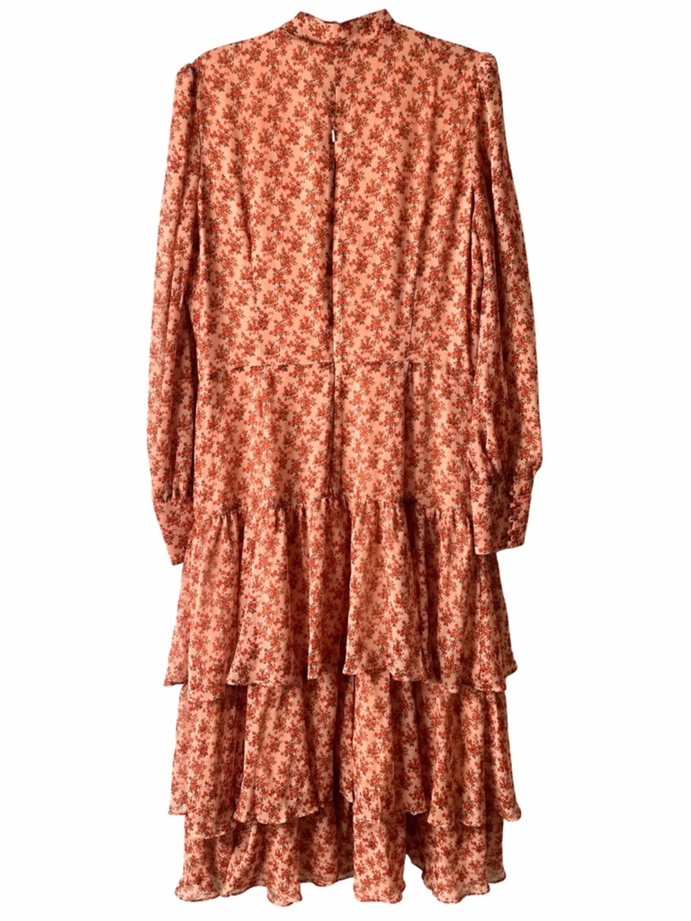 Nordstrom-Bardot Lainey Floral Long Tiered Chiffon Maxi Dress - Picture 9 of 16